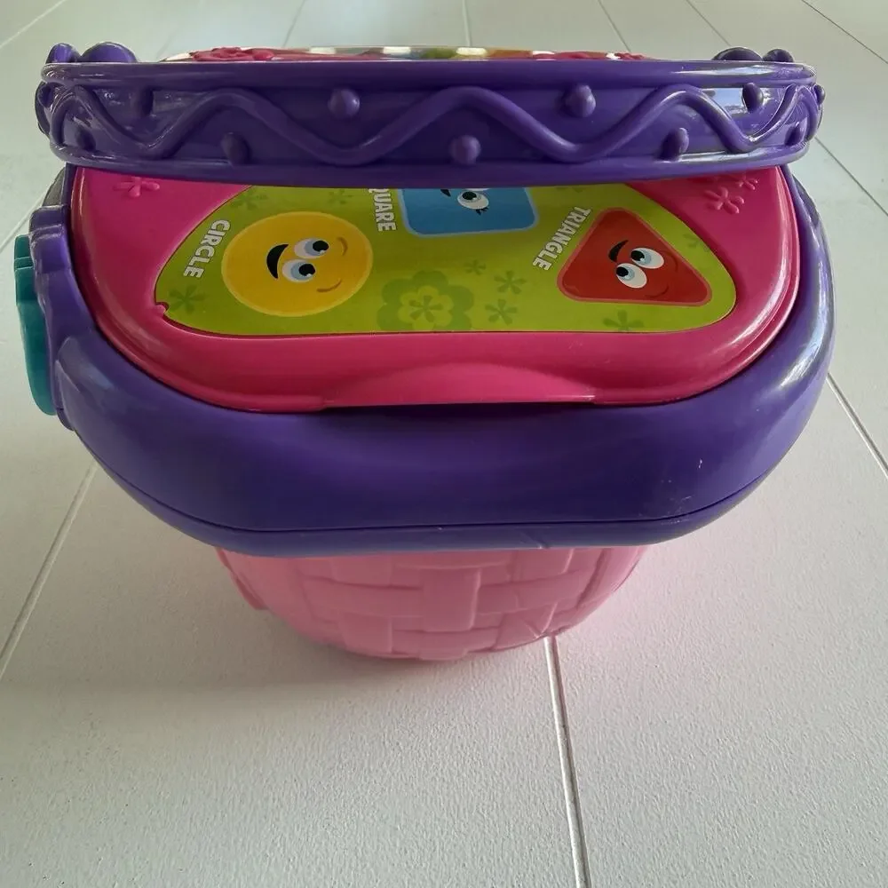 Leap Frog Pink Picnic Basket Toy Working Buttons and Music Basket Only
